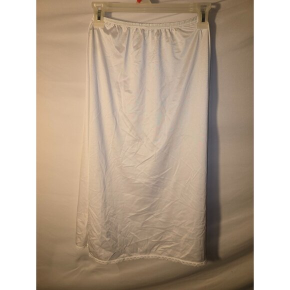 Vanity Fair Womens Size Small S Slip White Shapewear Sweet Retro Sexy - Picture 2 of 2